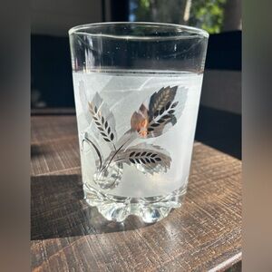 Vintage Ice Bucket / Vase Frosted Glass